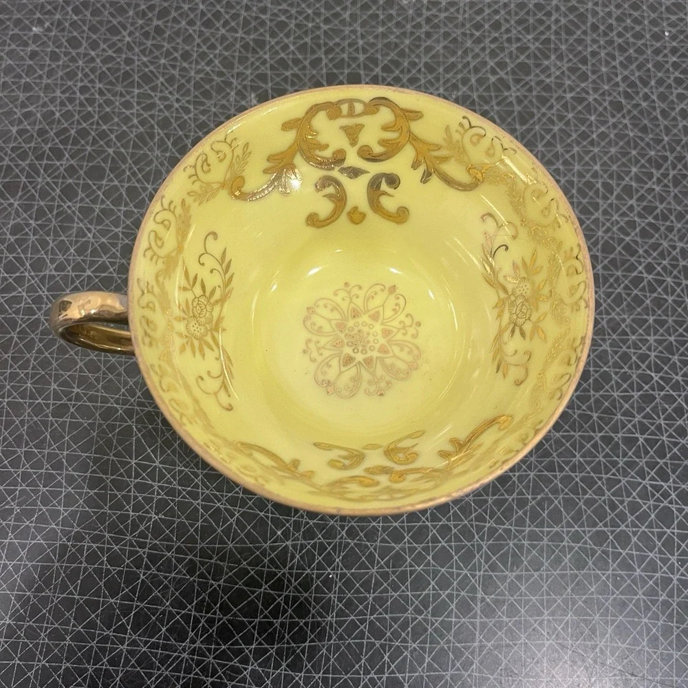 Vintage Royal Sealy? Gold & Yellow 3 Footed Cup Lustre, No Saucer